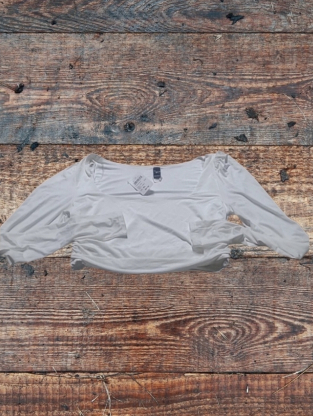 NWT WOMEN'S WINDSOR LONGSLEEVE CROP TOP BLOUSE